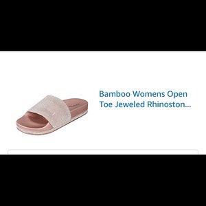 Rose gold bling slides!!!!